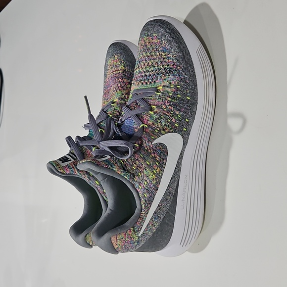 Nike lunarlon lunar epic flyknit 2 running shoes Sz 9.5 - Picture 1 of 7